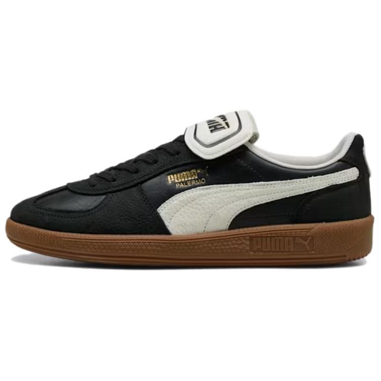 PUMA Palermo Anti-Slip Wear-Resistant Low-Top Skateboard Shoes Unisex Black