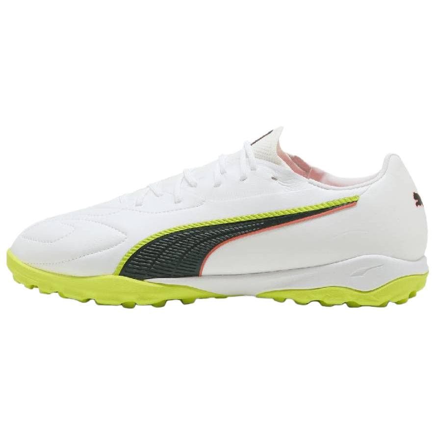 PUMA king 20 Fit Comfort Rebound Soccer Cleats Unisex White Black