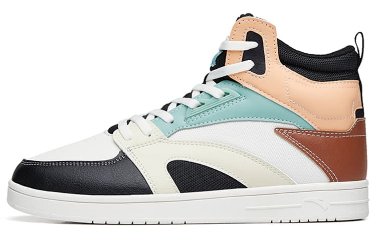 Anta Street Naughty High-Top Skateboard Shoes Women's White Black