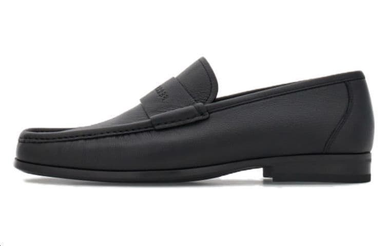 FERRAGAMO Logo-debossed Leather Loafers