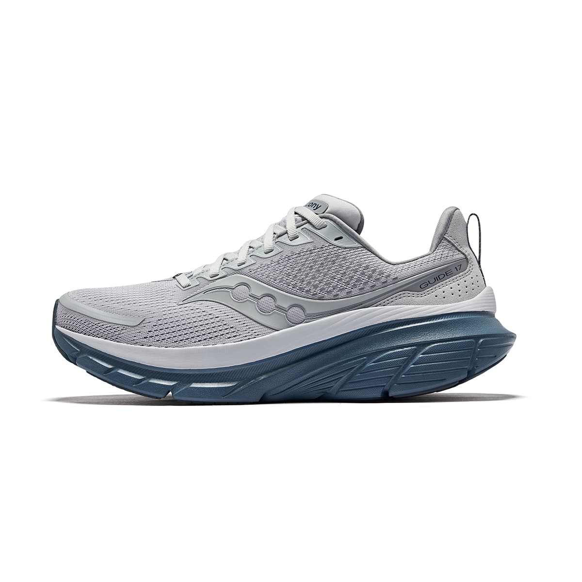 Saucony Low-Top Stable Comfortable Running Shoes Men's Gray