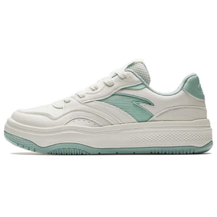 Anta 'Street Stubborn 2' Comfortable Versatile Slip-Resistant Wear-Resistant Low-Top Skate Shoes Men's White Cyan