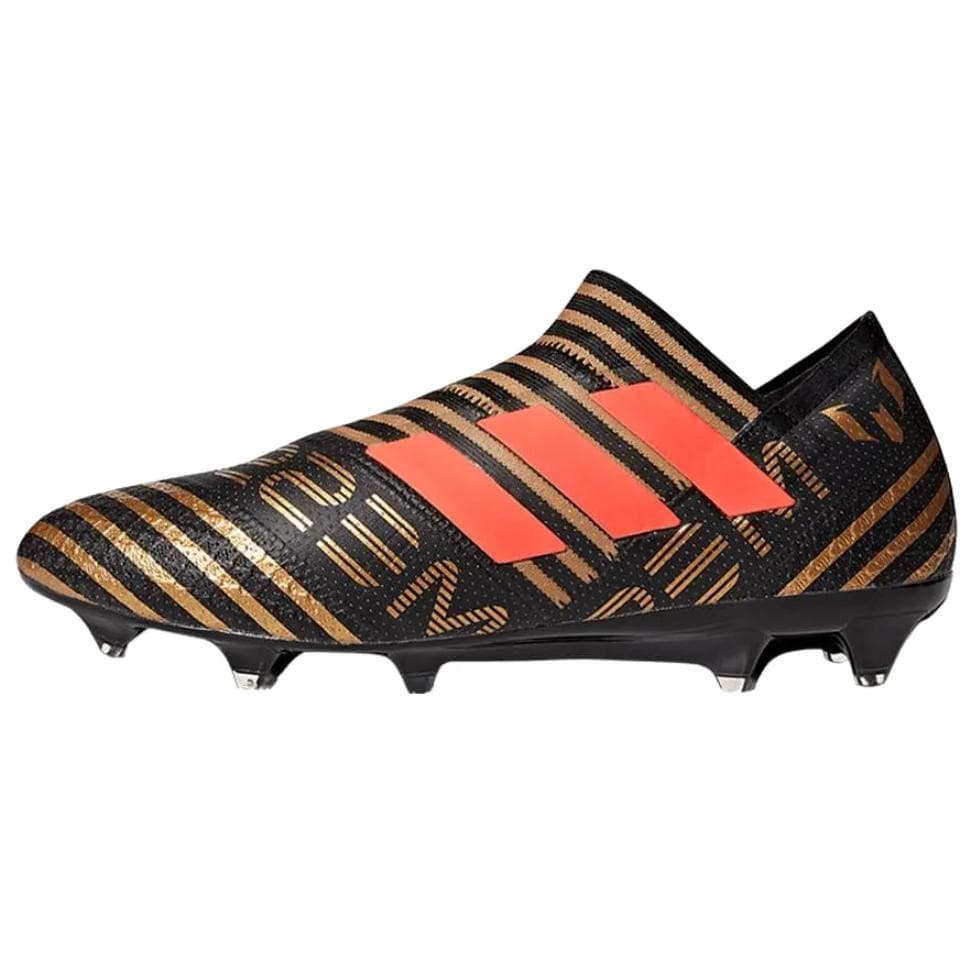 adidas Nemeziz Messi 17+ Versatile Comfortable Soccer Cleats Unisex Black Gold Red