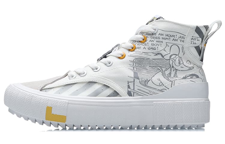 LINING Classic Canvas Hi X Disney 'White Grey' Women's