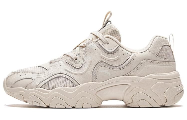 Anta Meteorite Cushioning Anti-Slip And Wear-Resistant Low-Top Chunky Sneakers Men's Muddy Sandy Gray