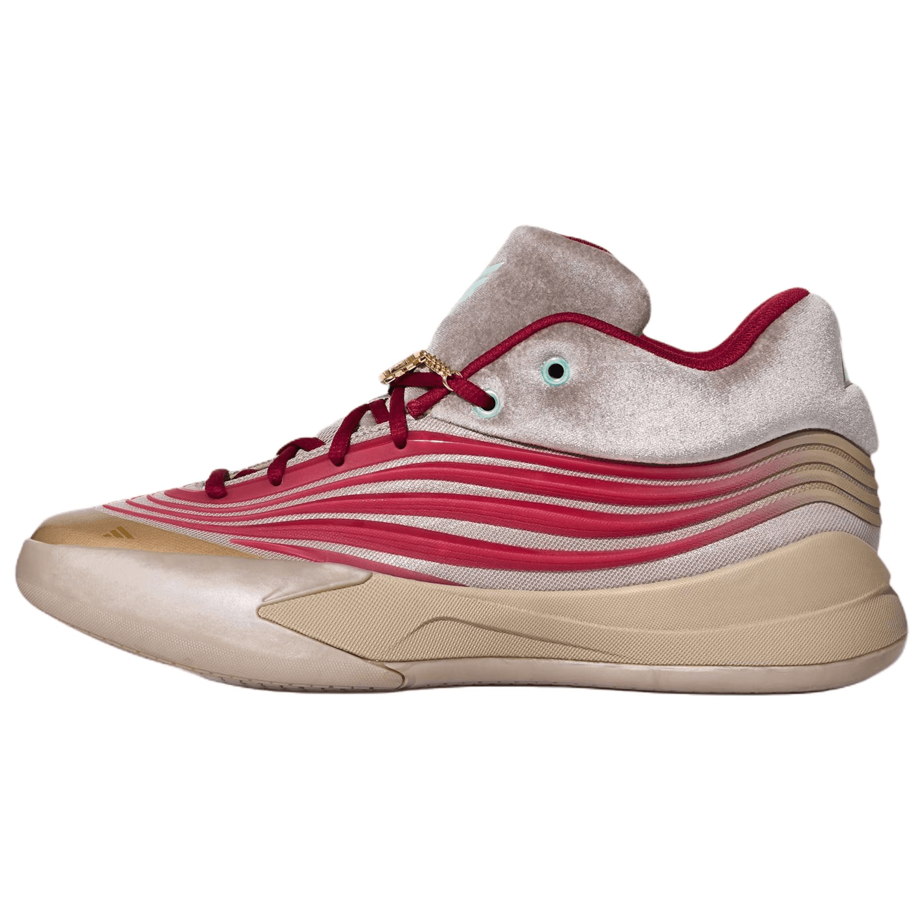 adidas Dame 10 Comfort Fit CNY New Year Edition Lillard 10 Pro Basketball Shoes Unisex Grey Red