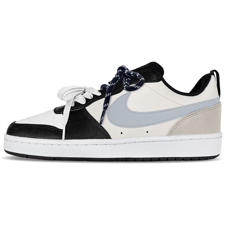 Nike Court Borough Low 2 Low-Top Skateboard Shoes Women's Gray White