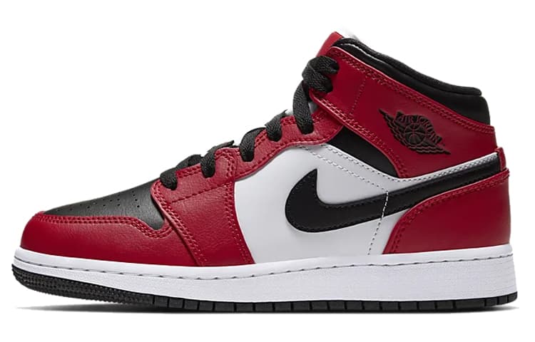 Jordan Kids Air Jordan 1 Mid "Chicago Black Toe" Sneakers