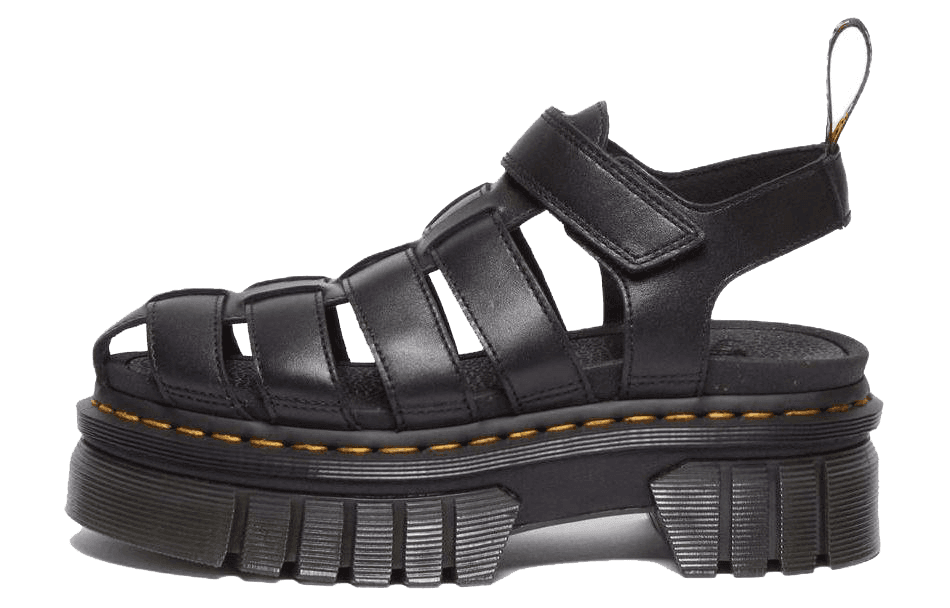 Dr.Martens Ricki Cage Leather Sandals 'Black' Women's