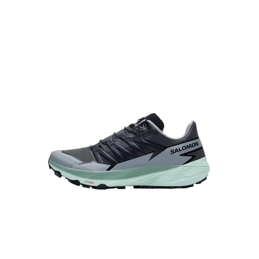 SALOMON Cushioning Breathable Lightweight Low-Top Running Shoes Men's Asphalt Gray
