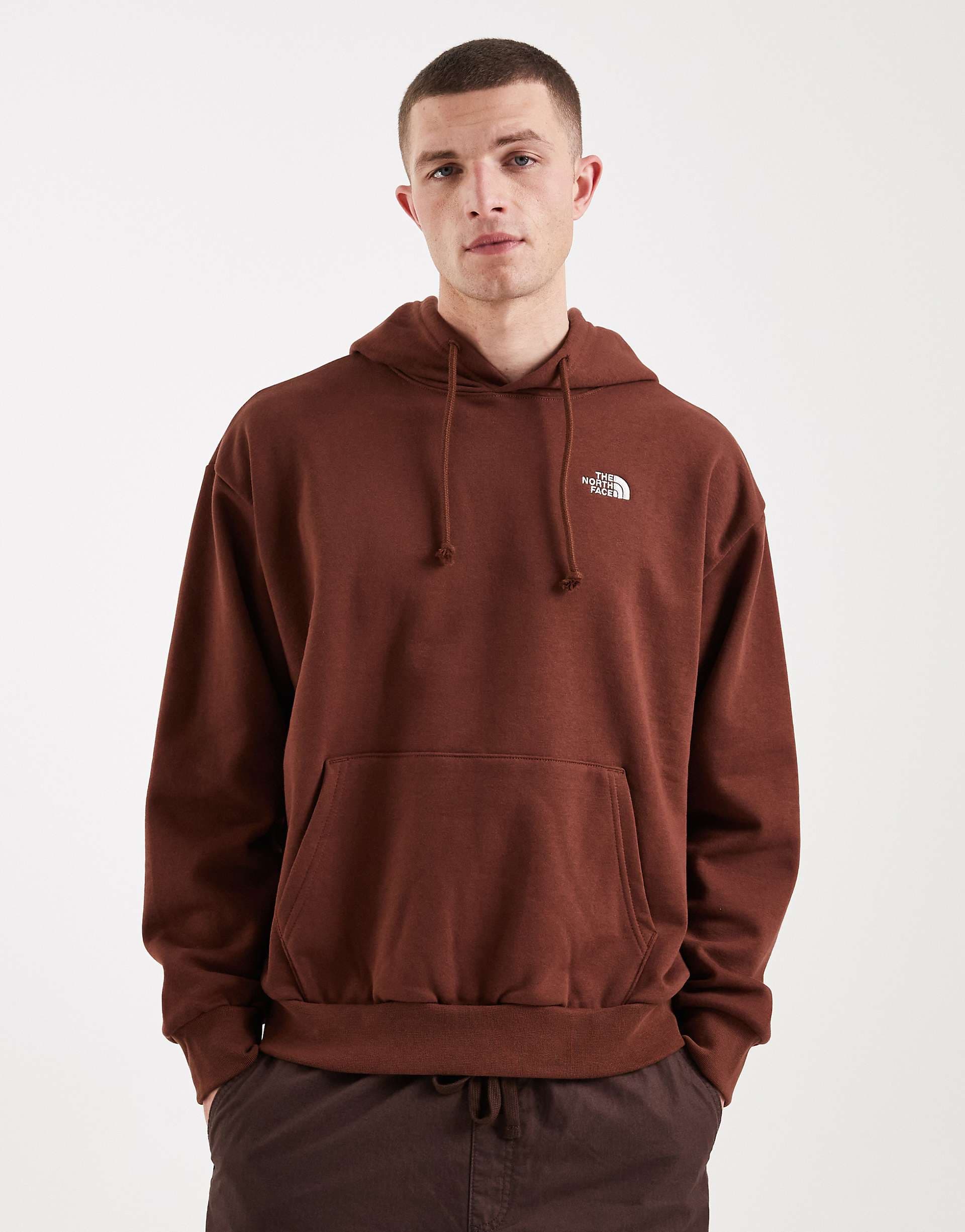 The North Face Evolution Simple Dome hoodie in brown