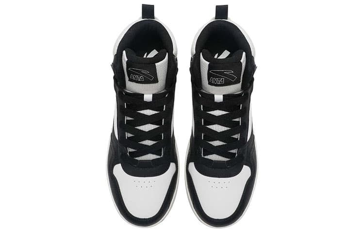 Anta Life Collection High-Top Skateboard Shoes Men's White Black