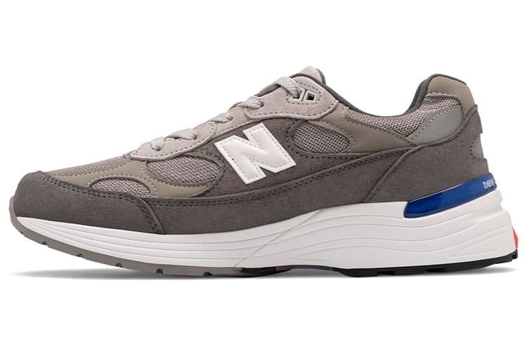 New Balance 992 Grey Blue Red