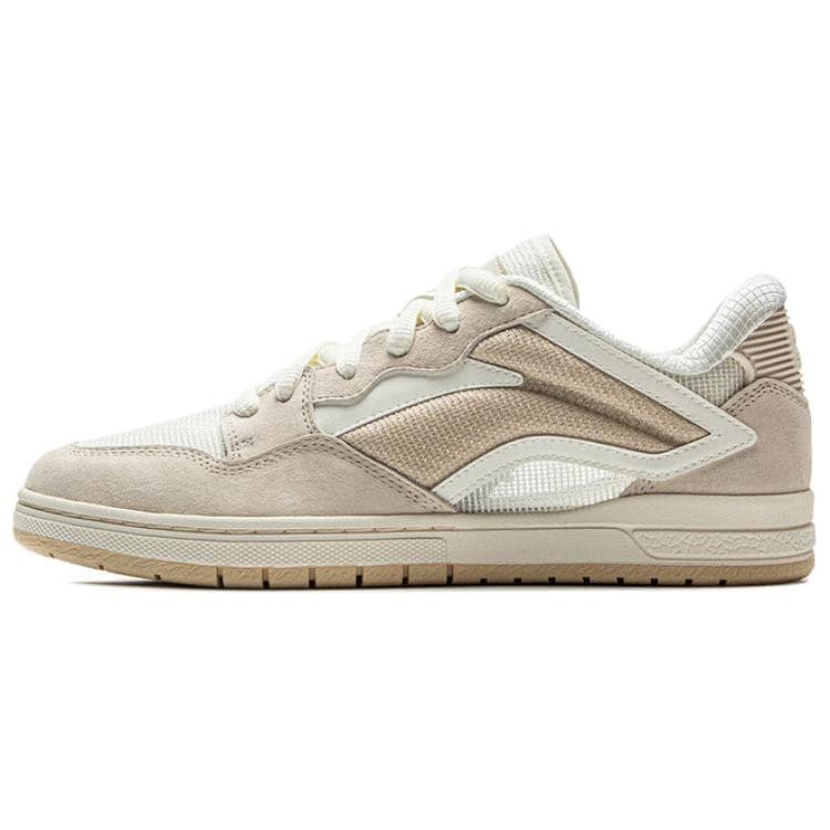 LI-NING Weiwu PROS Comfort Fashion Wear-Resistant Slip-Resistant Low-Top Skate Shoes Men's Off-White