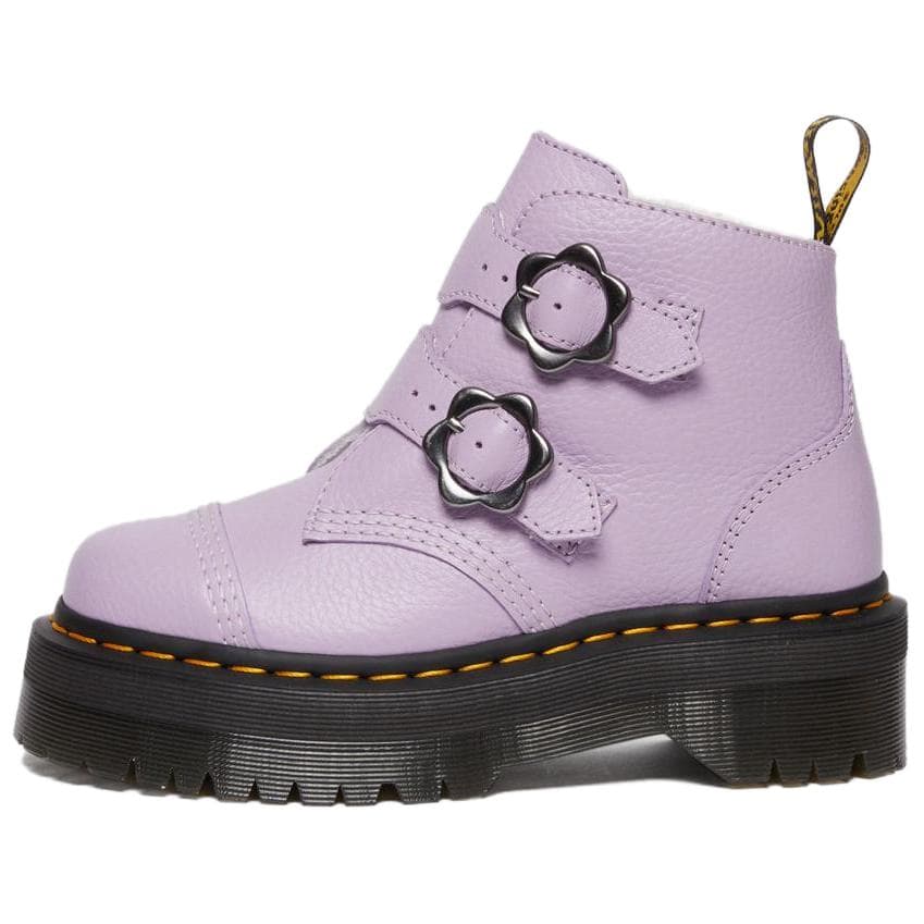 Dr. Martens Fashion Comfortable Short-Cut Martin Boots 4.7cm Women's Purple