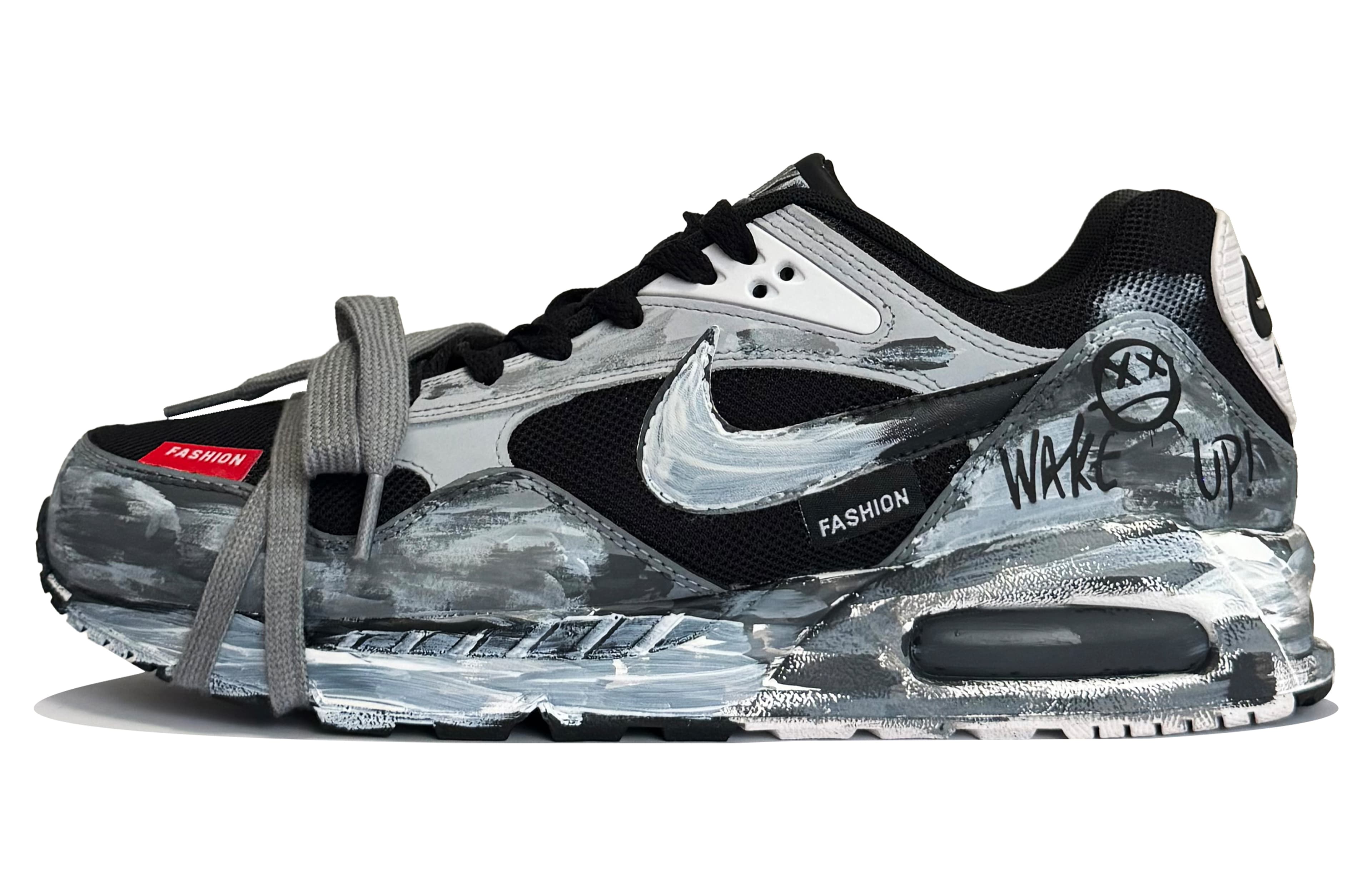 Nike Air Max Correlate Arousal Anti-Slip Wear-Resistant Low-Top Casual Shoes Unisex Black Gray