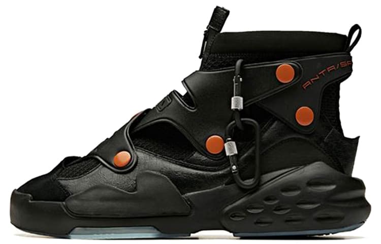 ANTA Bastard Casual Shoes Men High-Top Black/Bronze/Oxygen Blue