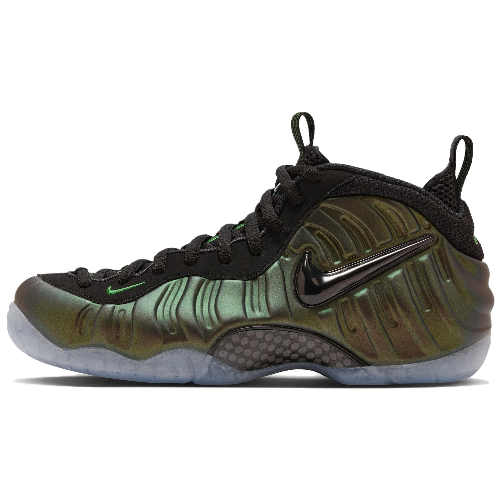 Nike Foamposite Pro Pine Green Mid-Top Retro Basketball Shoes Men's Pine Green 2025 Edition