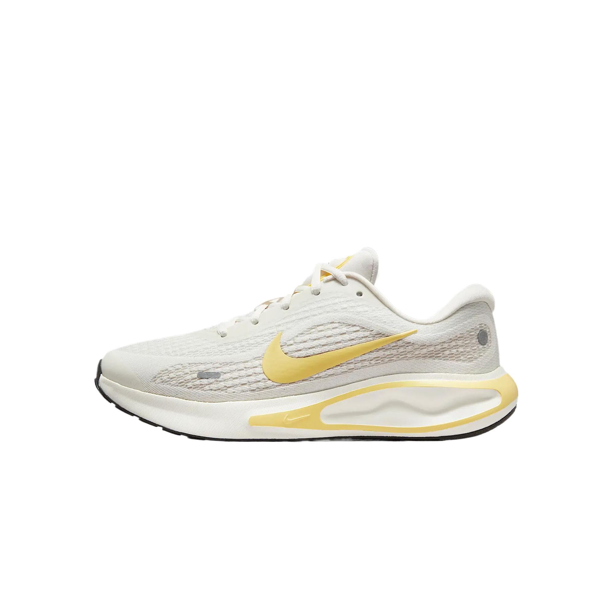 Nike Journey Run Abrasion Resistant Low Top Running Shoes Women's Silver Yellow