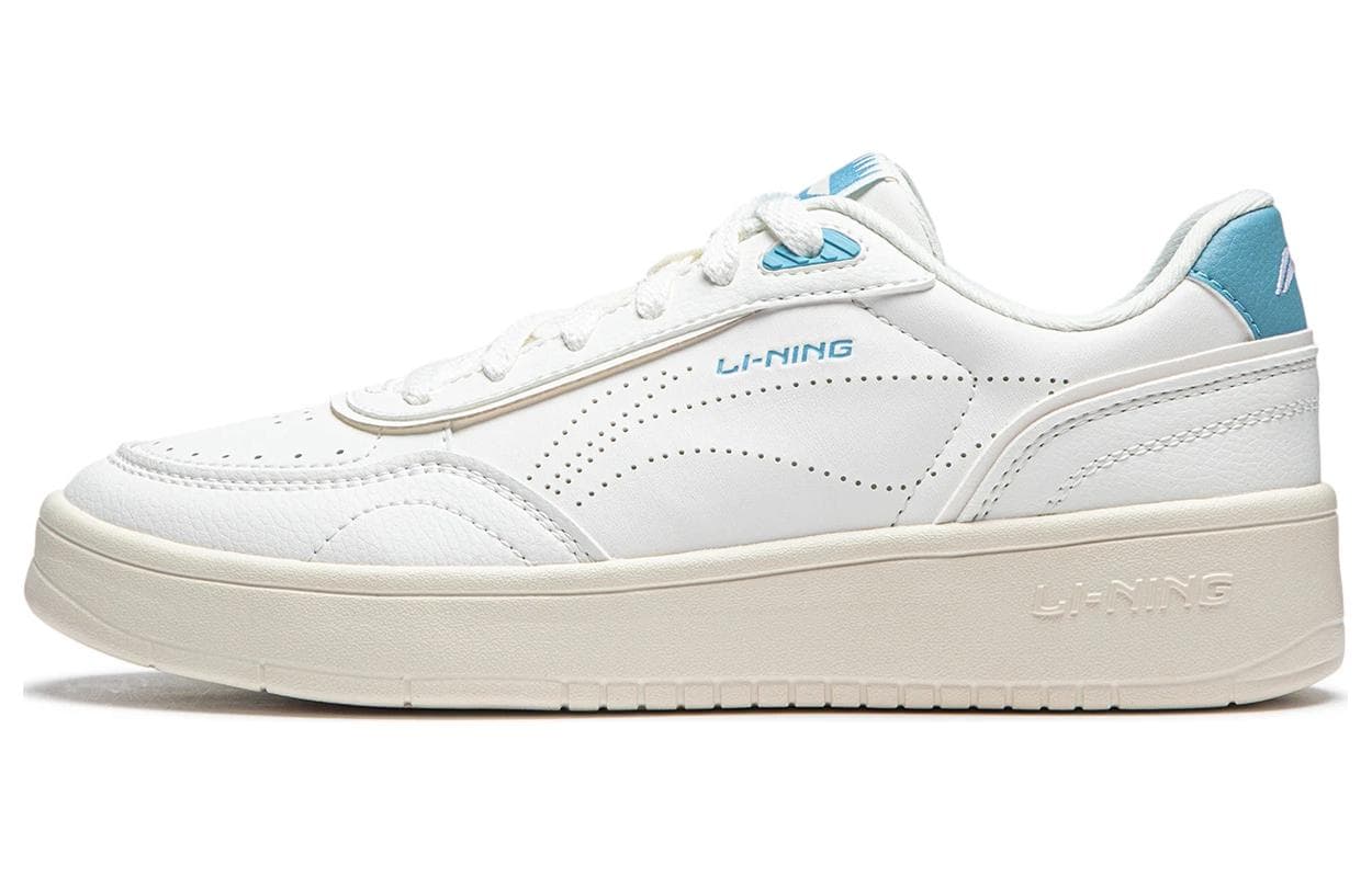 LiNing Su Su Anti-Slip Wear-Resistant Low-Top Skateboard Shoes Women's White