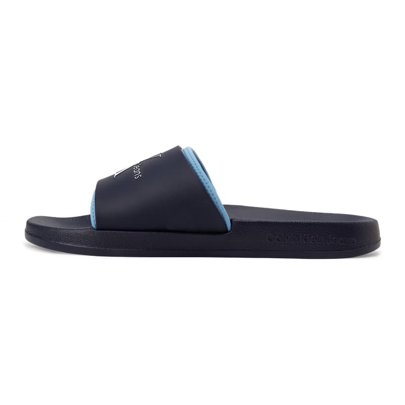 CALVIN KLEIN Slide Slippers Men's Deep Sea Blue