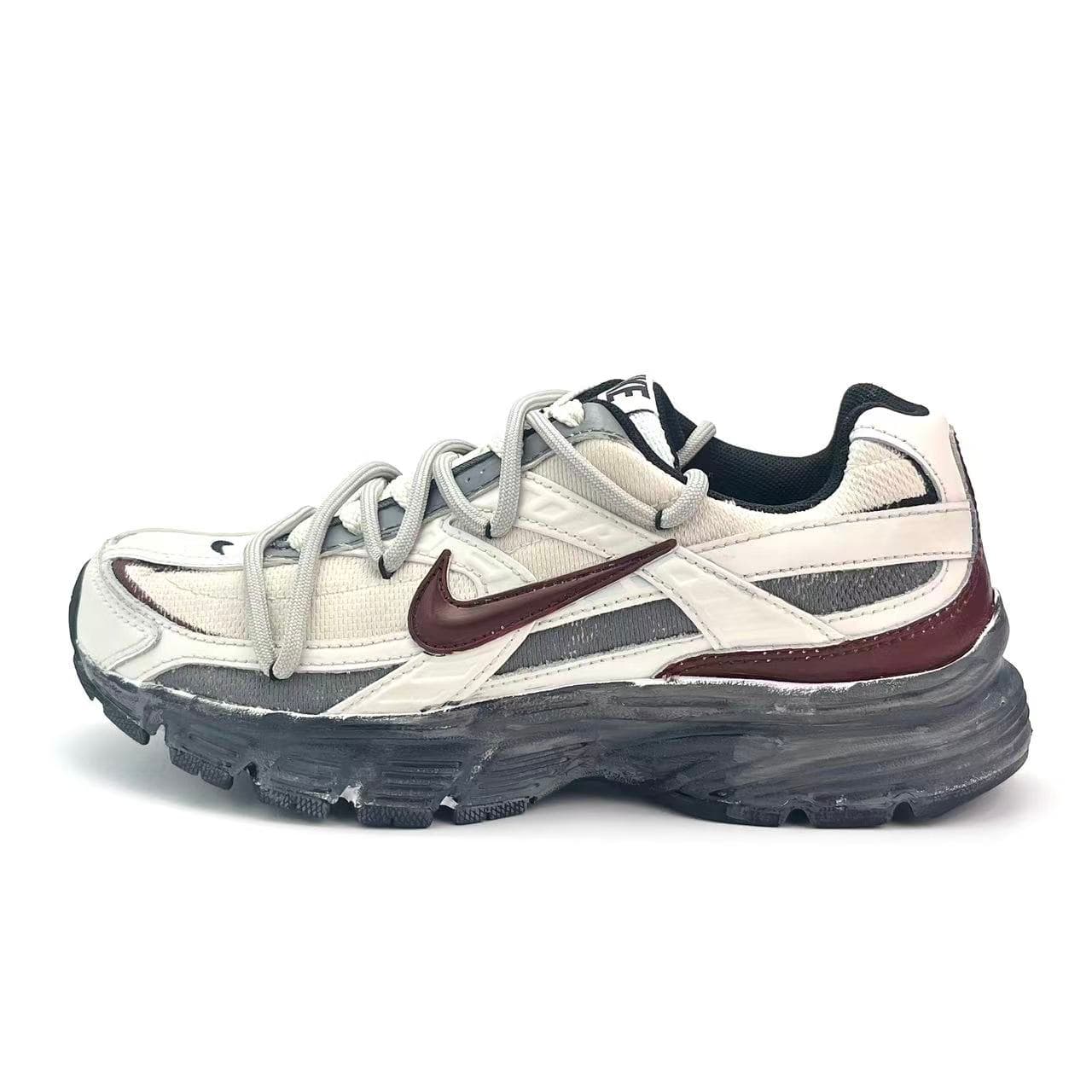 Custom SneakersNike Initiator Wasteland American Vintage Distressed Functional Sport Comfort Workwear High Street Campus Leather Mesh Cushioned Wear-Resistant Anti-Slip Low-Top Urban Commuter Running Shoes Unisex Gray