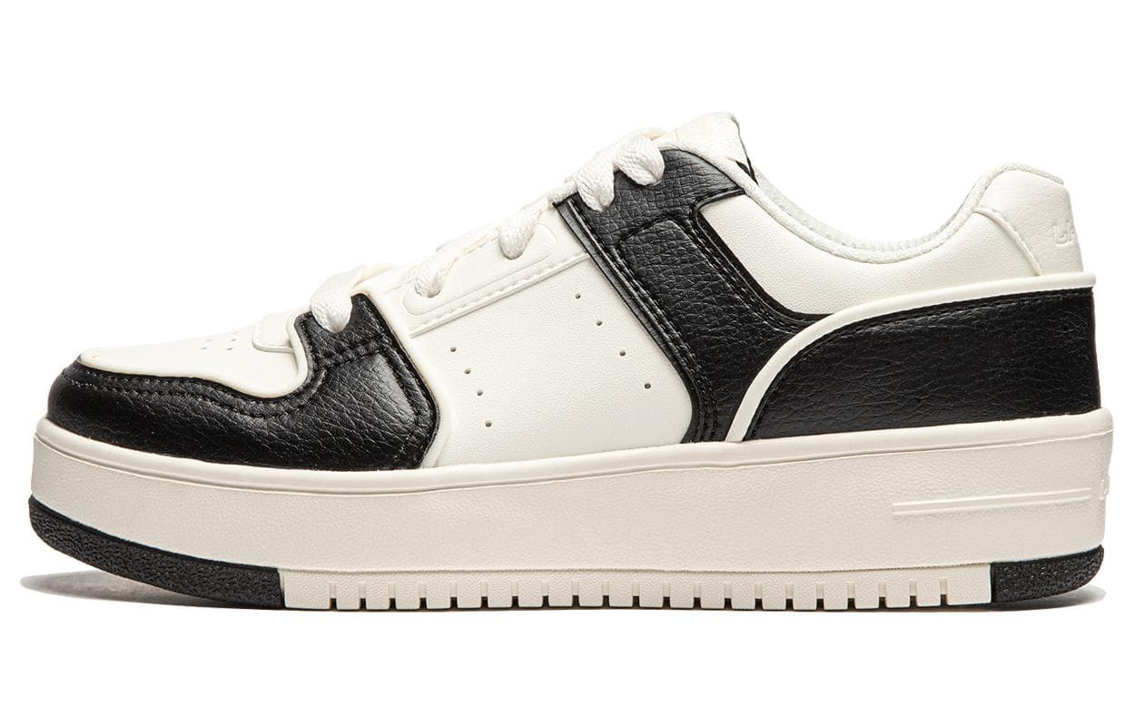 LiNing Cheese Slip-Resistant Low-Top Skateboard Shoes Women's Black White