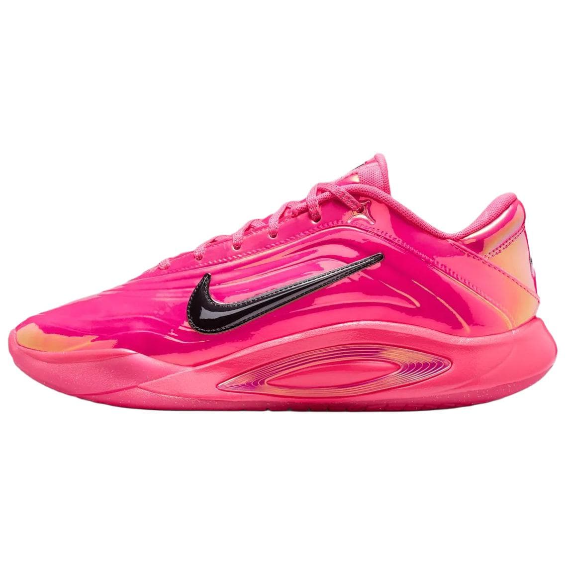 Nike A'One LX EP Warning Label Comfortable Fit Basketball Shoes Unisex Pink