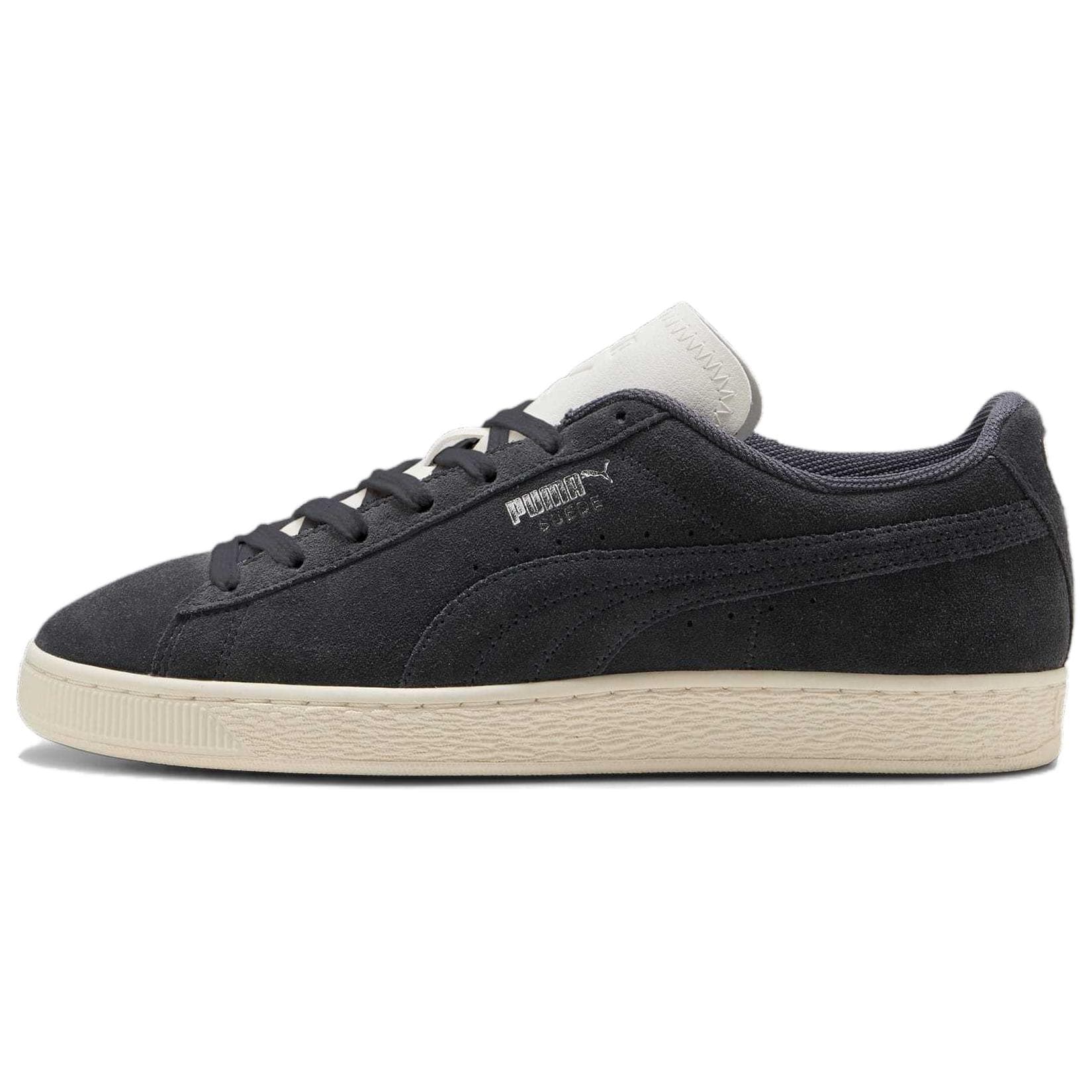 PUMA Suede Series Skateboard Shoes Unisex Low-Top Black Gray Color