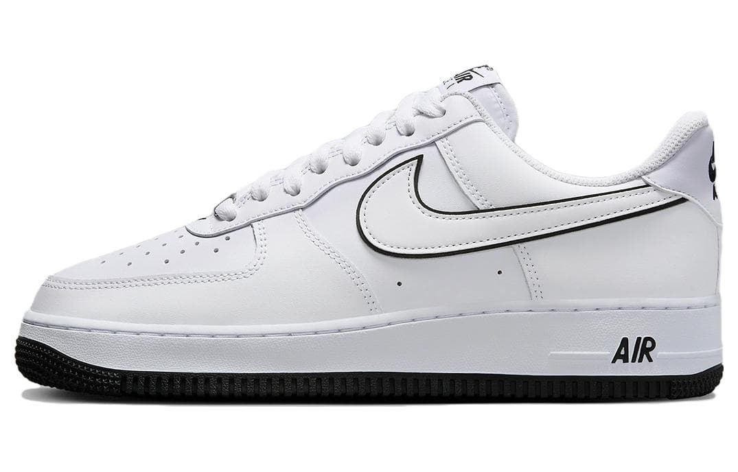 Nike Air Force 1 '07 Low White Black Outline Swoosh