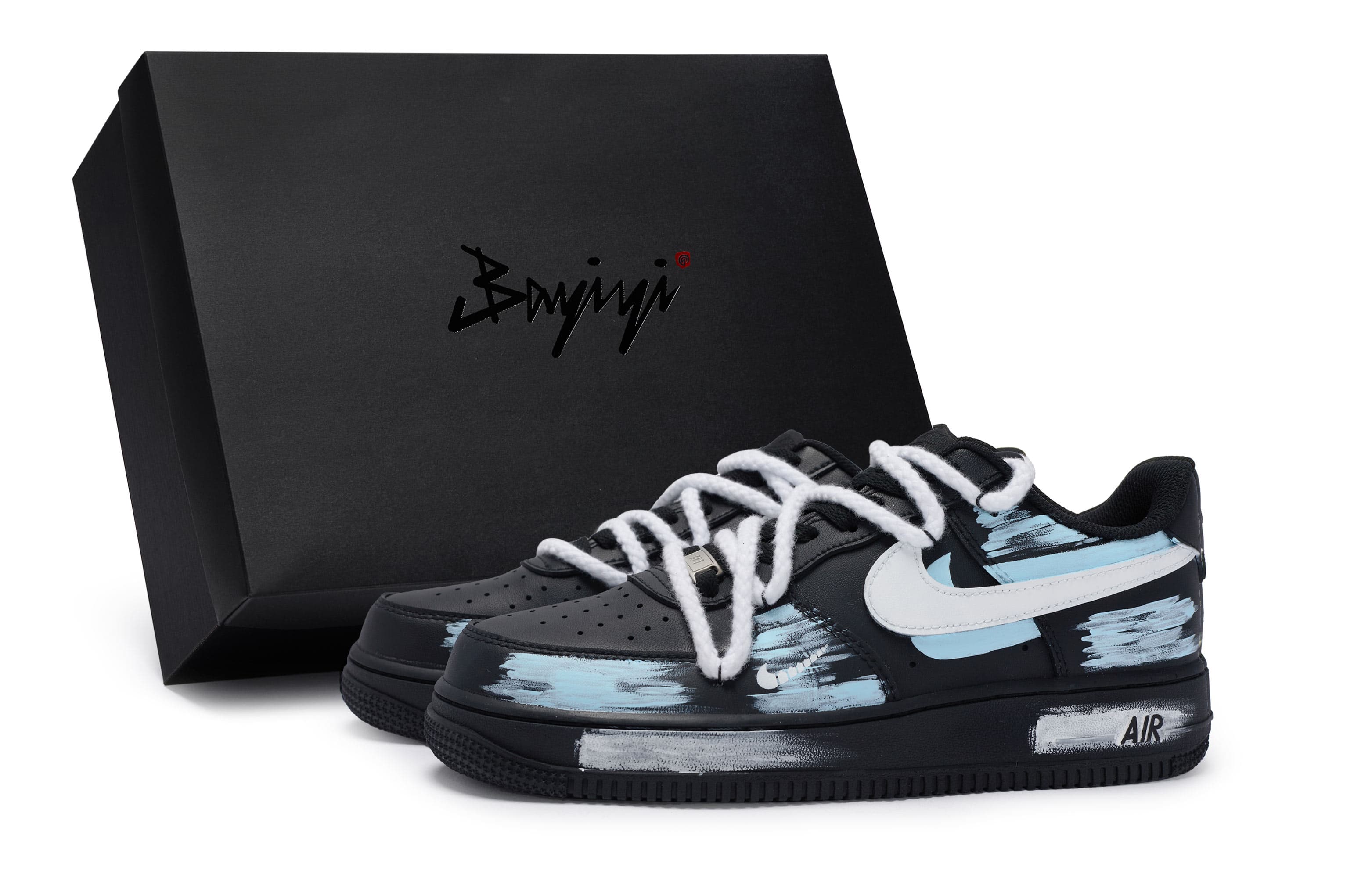 Nike Air Force 1 Skateboard Shoes Unisex Low-Top Blue