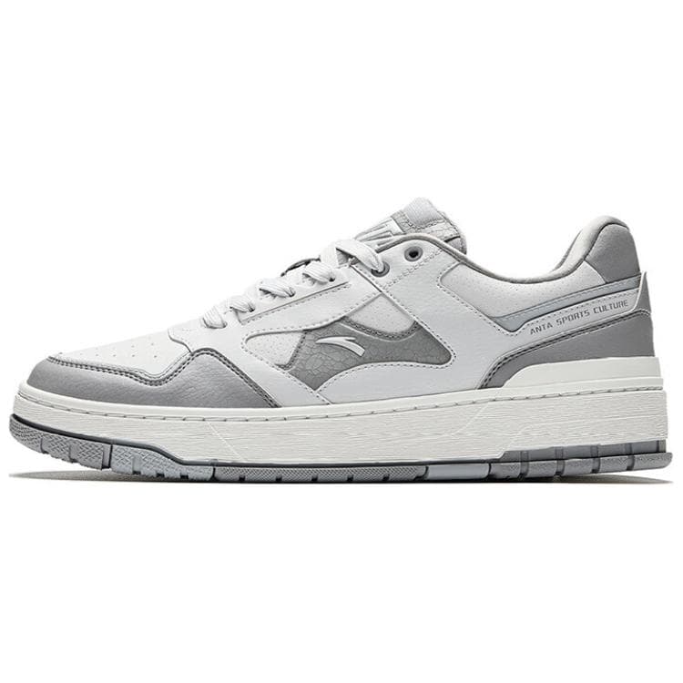 Anta Weifeng Comfort Versatile Anti-Slip Wear-Resistant Wrap Low-Top Skate Shoes Men's Grey