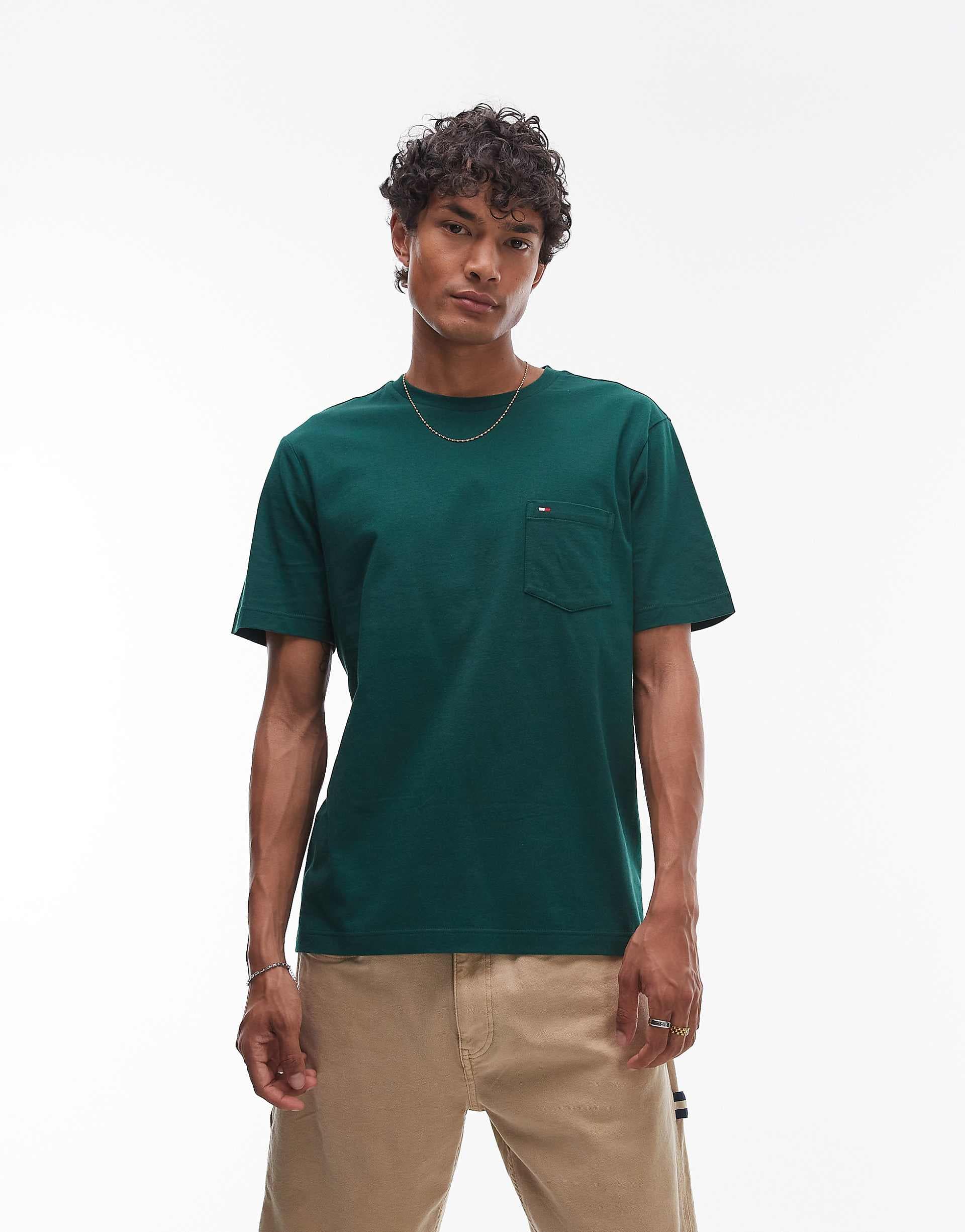 Tommy Hilfiger essential pocket T-shirt in green