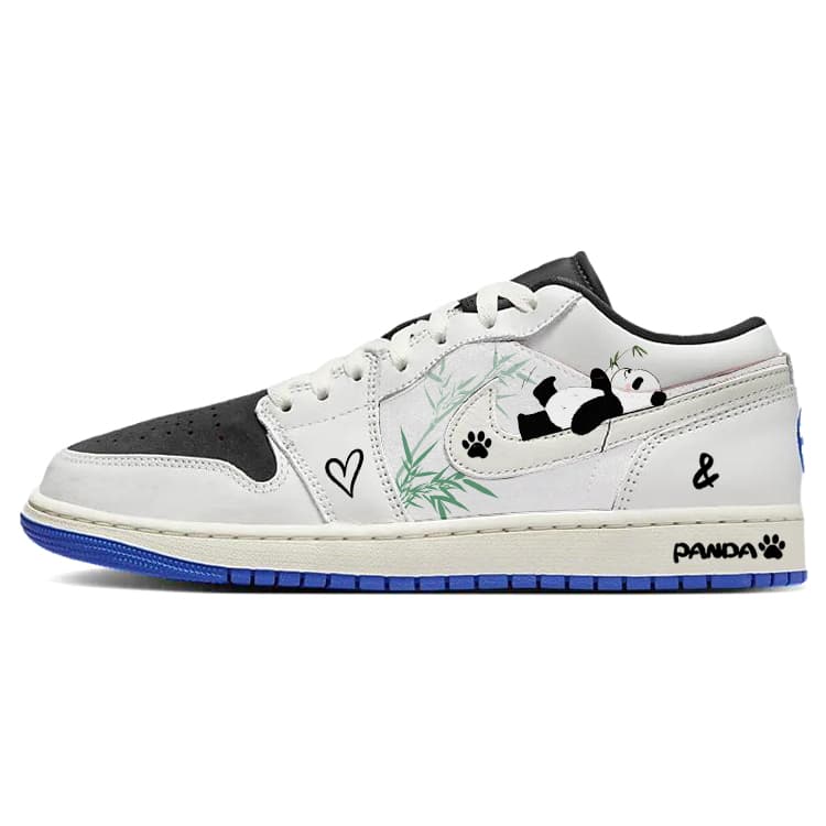 JORDAN Air JORDAN 1 Vintage Basketball Shoes Men Low Top White/Black