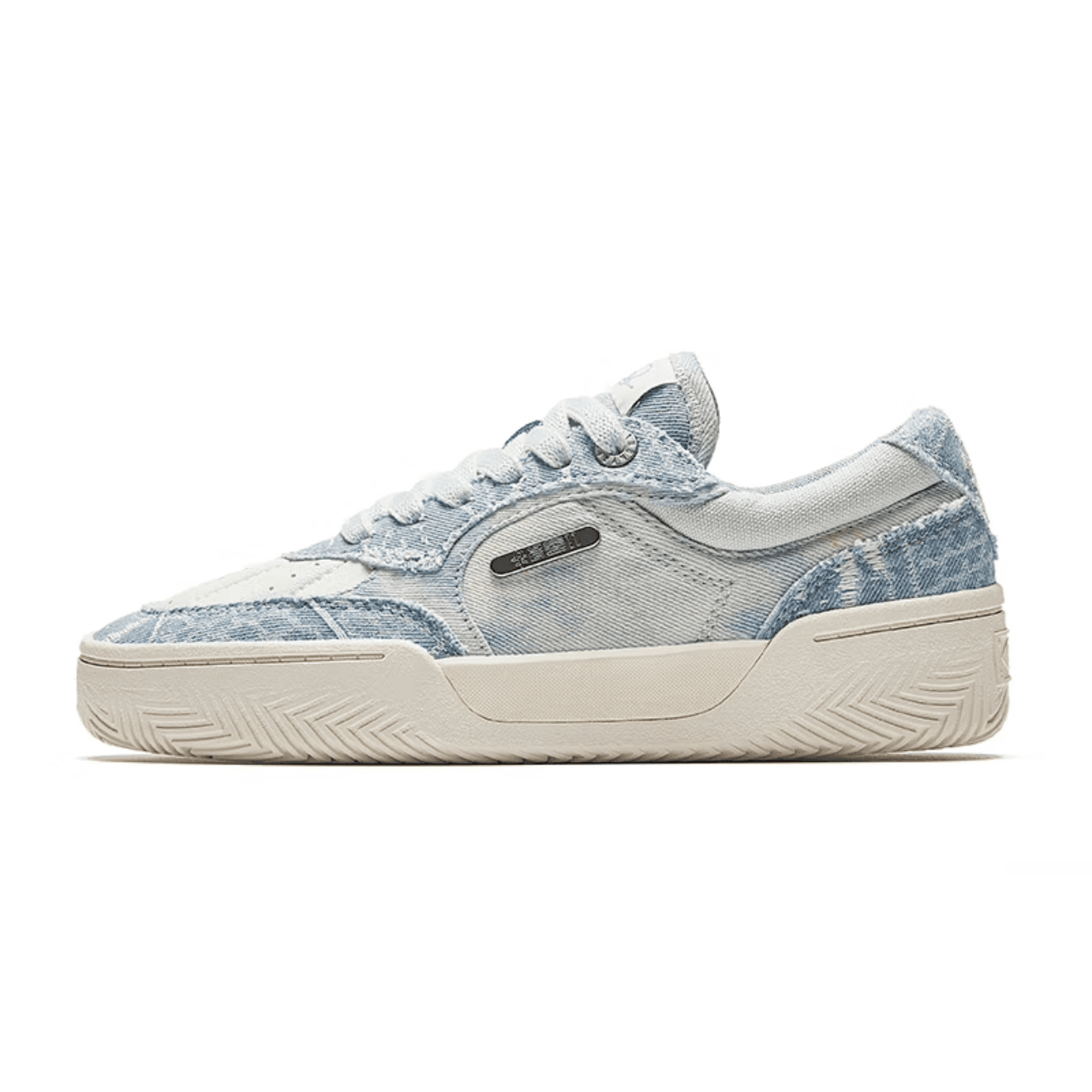 Anta Irving Series Cushioning Wear-Resistant Low-Top Skateboard Shoes Women's White Blue
