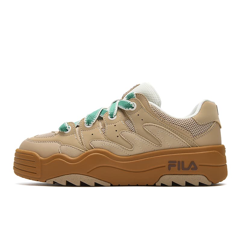 FILA Rosetta Colorful Fashion Classic Retro Casual Versatile Comfortable Personality Trend Wear-Resistant Lightweight Breathable Height-Increasing Low-Top Sneakers Women's Brown