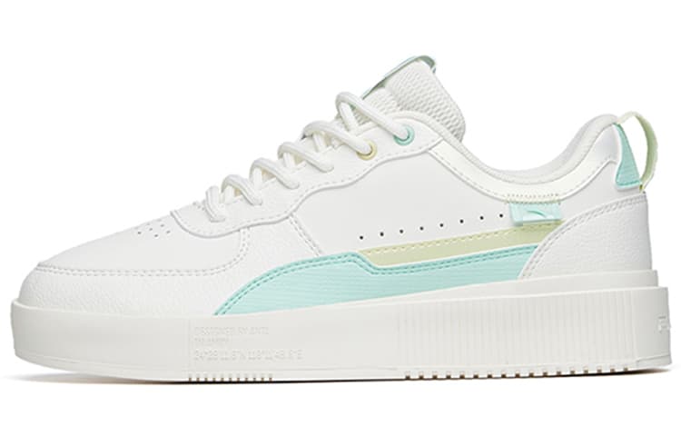 Anta Life Collection Lightweight And Wear-resistant Low-Top Skateboard Shoes Women's White Green
