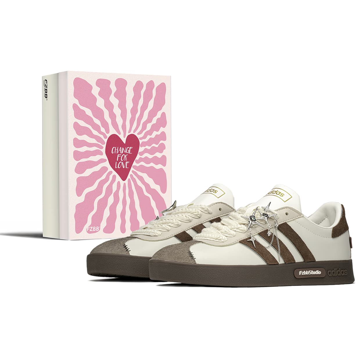 Adidas Vl Court Low-Top Skateboard Shoes Unisex Beige Red