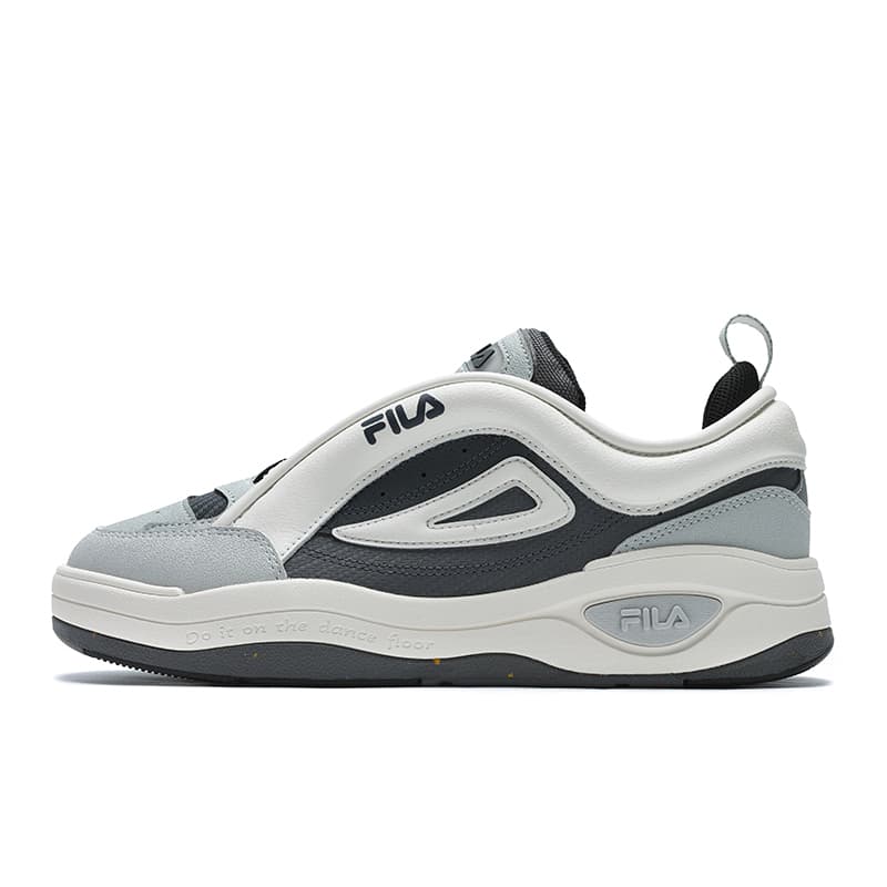 FILA MIX 2 Comfortable Fashion Versatile Low-Top Sneakers Men's Grey White