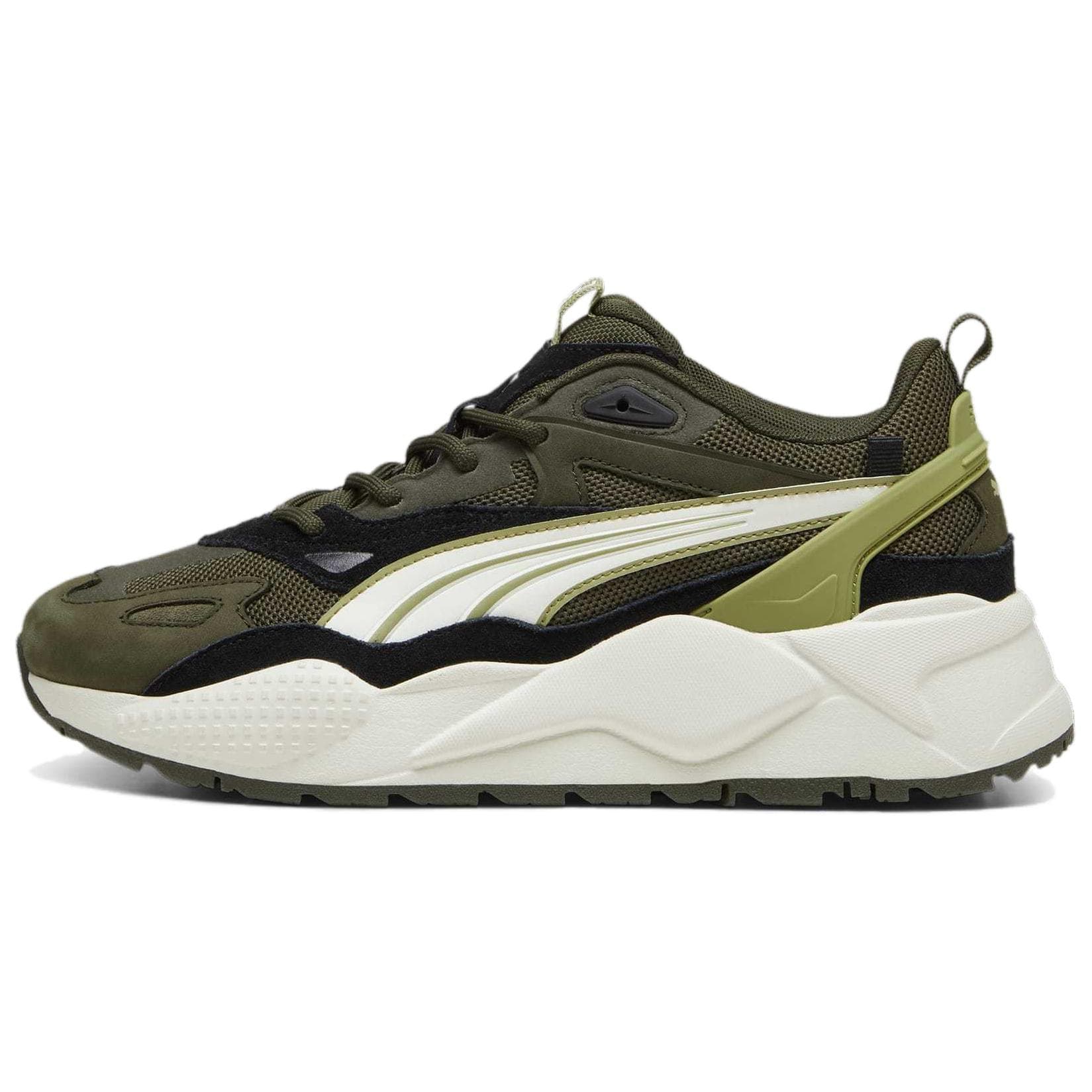 PUMA RS-X Efekt PRM Comfortable Low-Top Casual Shoes Men's Dark Olive Green