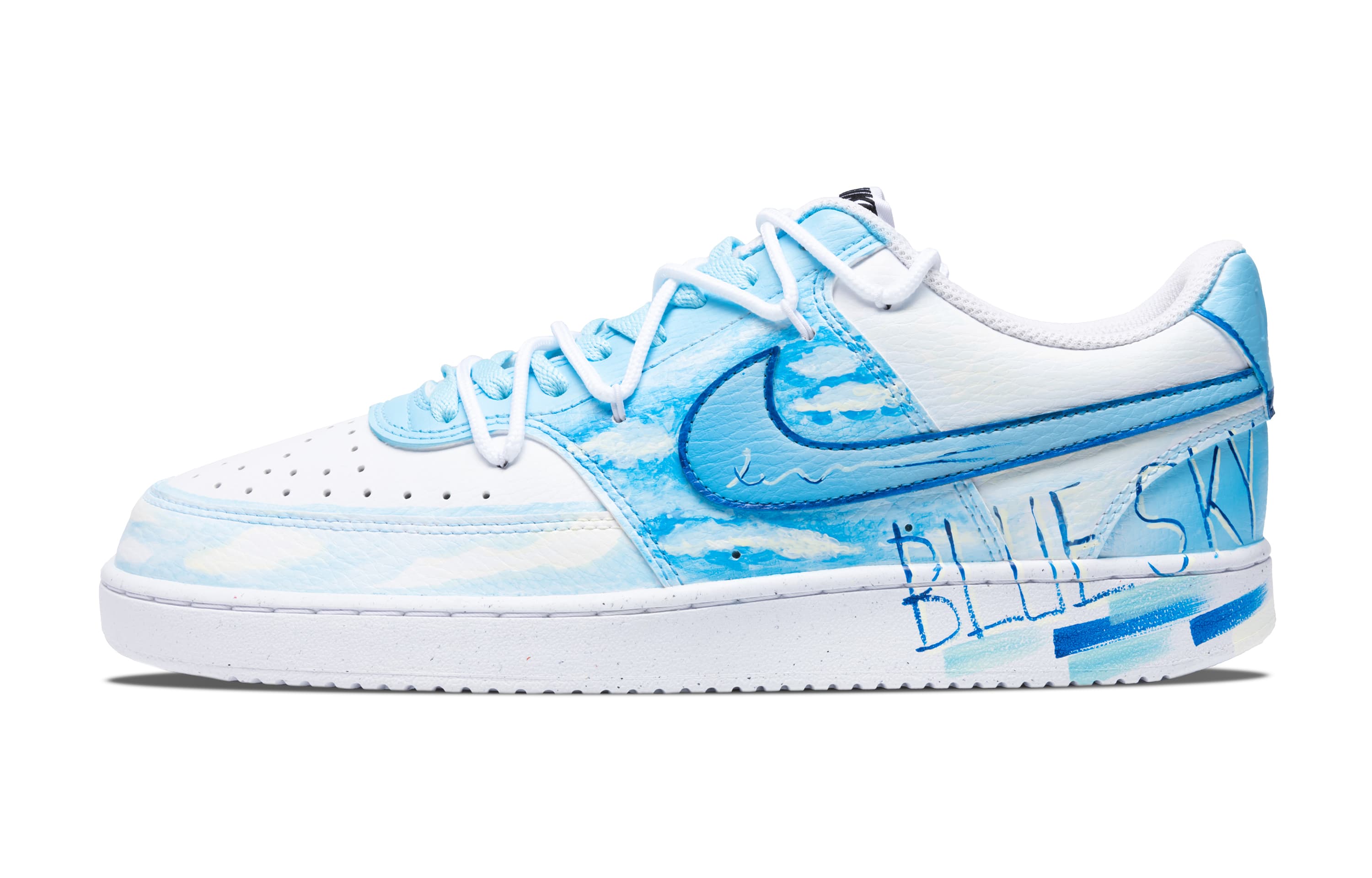 Nike Court Vision 1 Skateboard Shoes Men Low-Top White