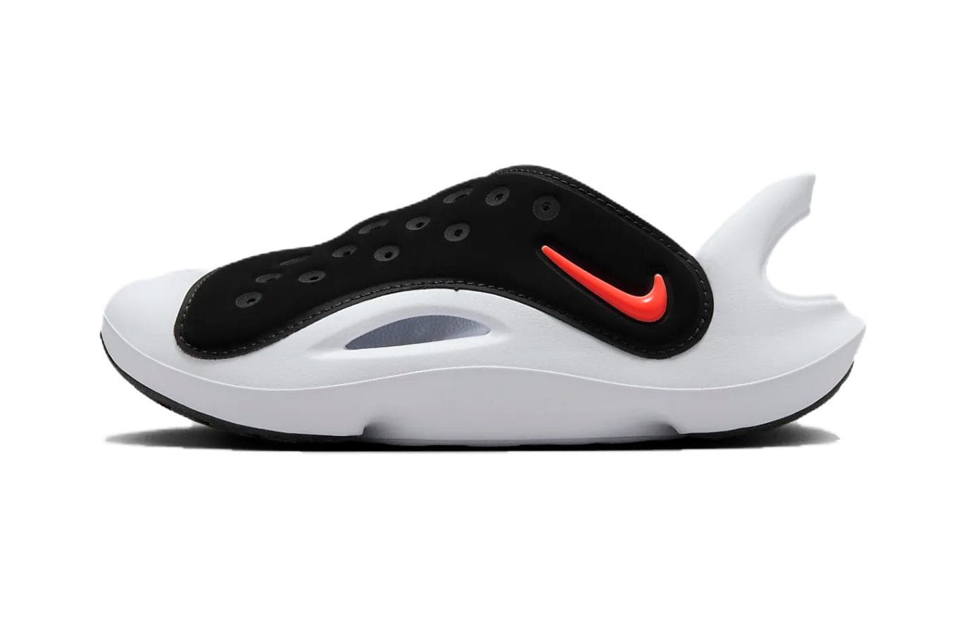 Nike Aqua Swoosh Sandal PS 'Black Hyper Orange'