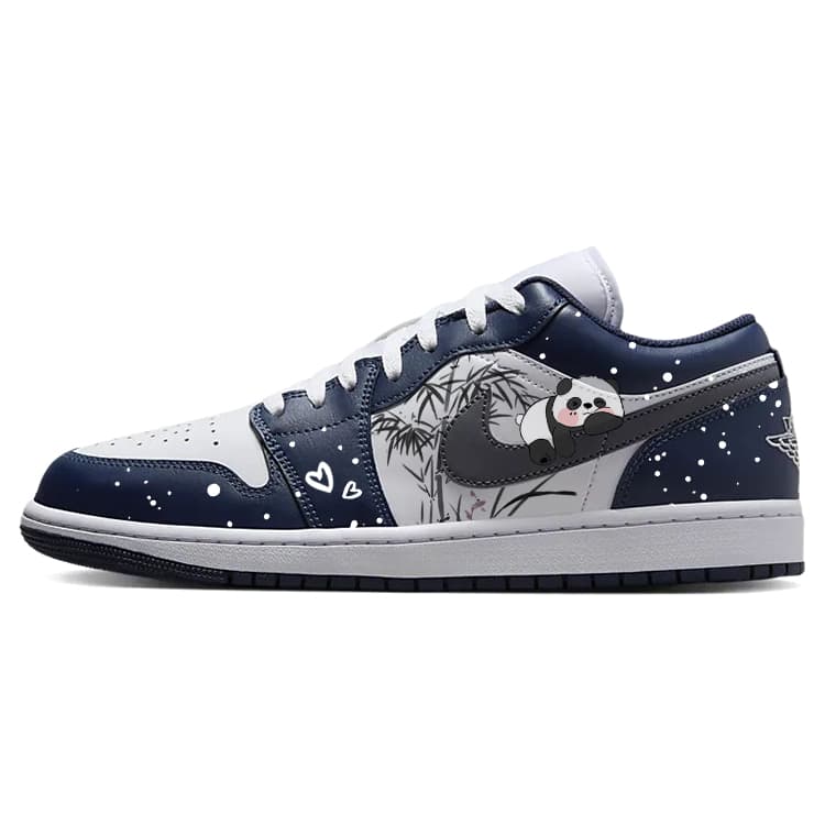 JORDAN Air JORDAN 1 Vintage Basketball Shoes Men Low-Top Blue White