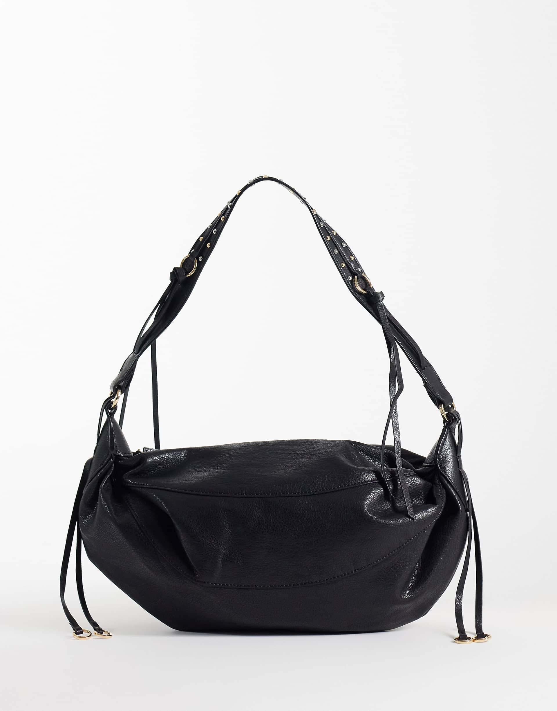Mango slouchy purse in black