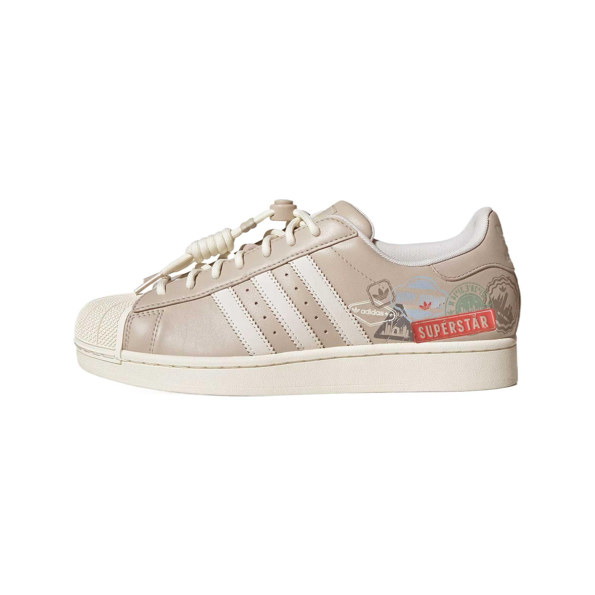 adidas originals Superstar 2 Rubber Leather Comfort Thin Sole Lightweight Low-Top Skate Shoes Unisex Brown White