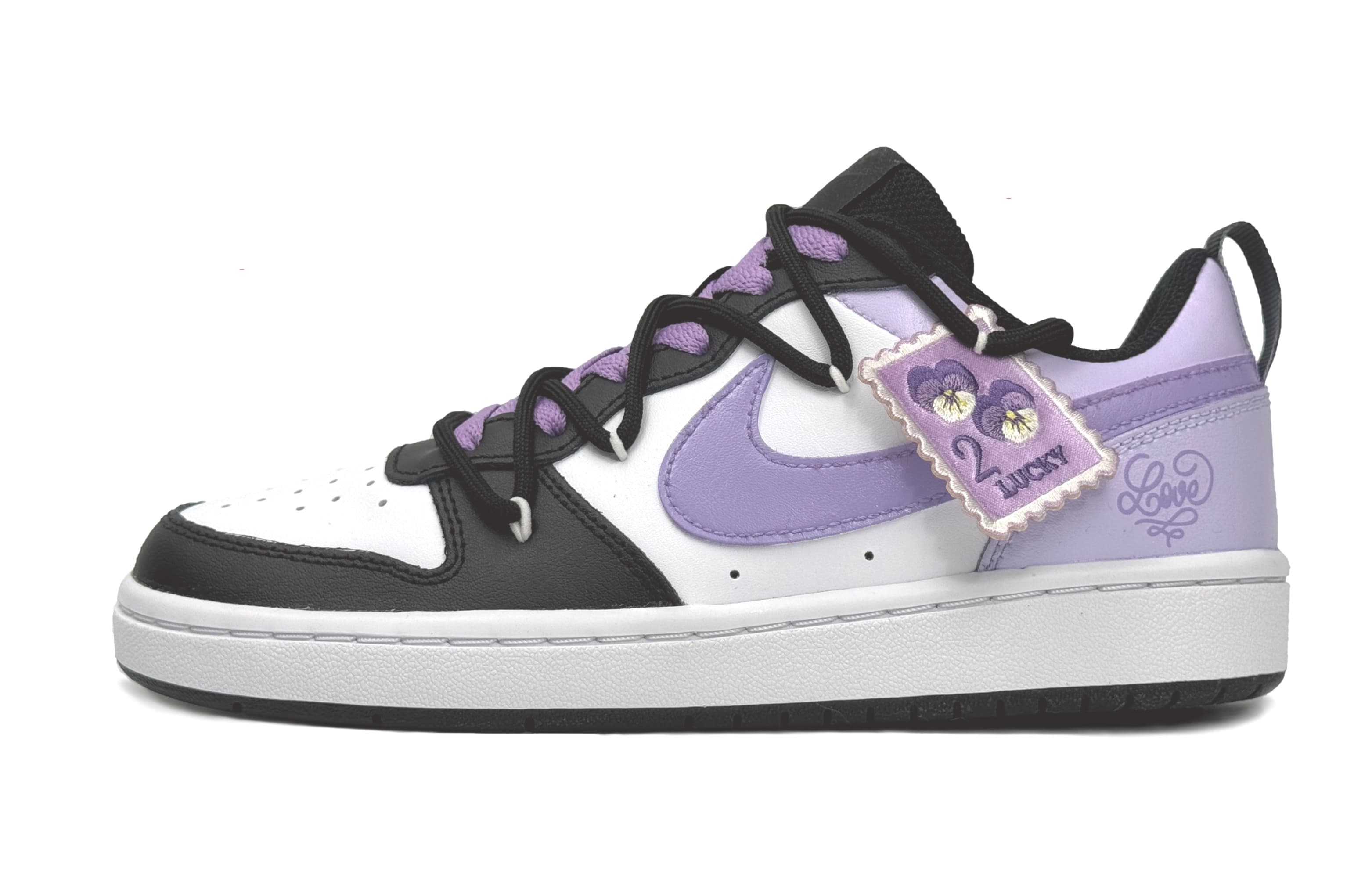 Nike Court Borough Skateboard Shoes Women's Low-Top Black