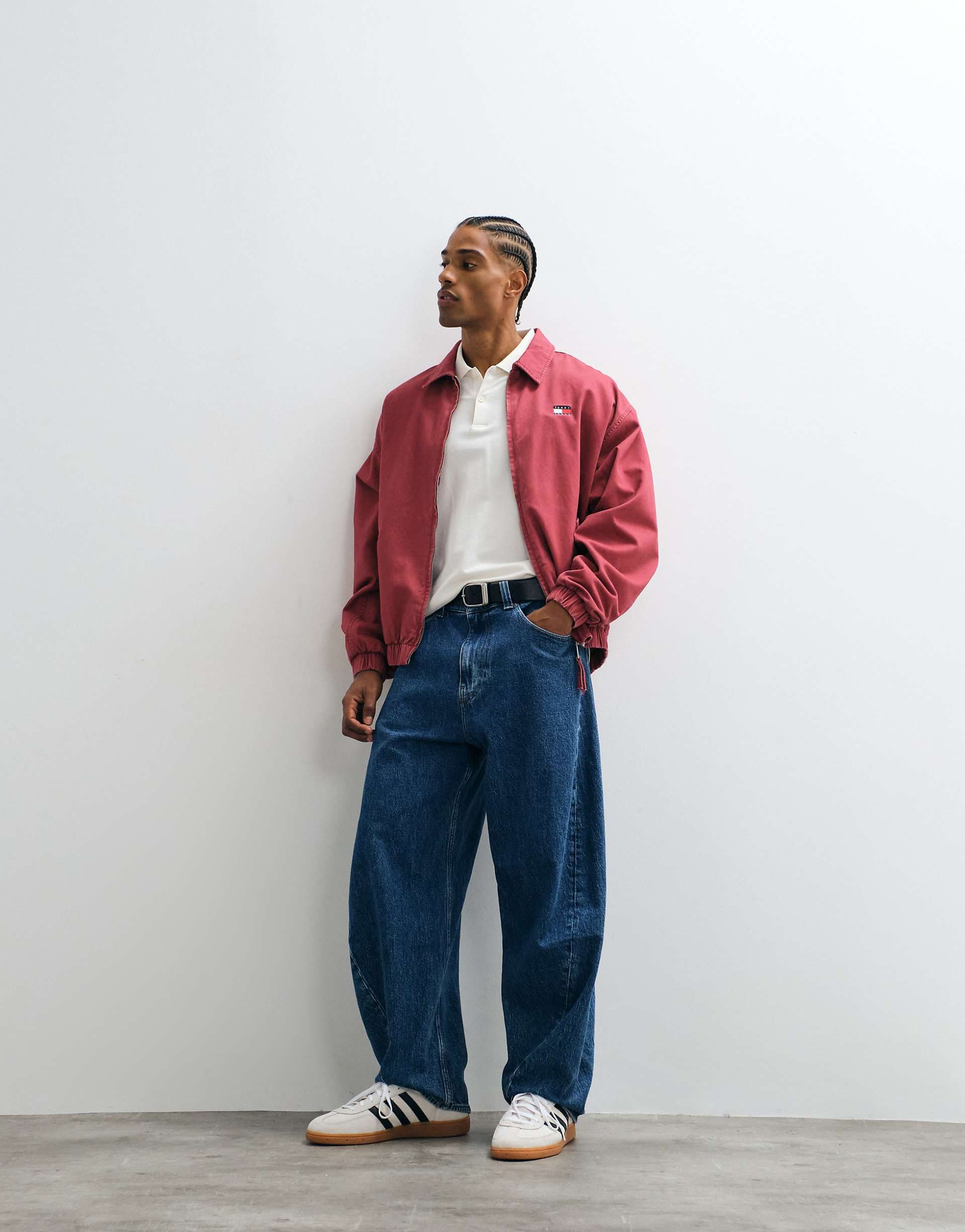 Tommy Jeans Ashton barrel leg jeans in mid wash blue