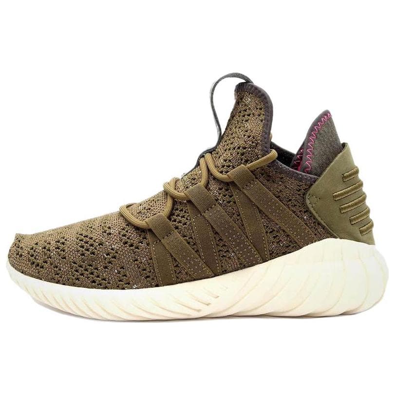 adidas originals Tubular Comfortable Versatile Slip-Resistant Mid-Top Casual Shoes Men's Brown