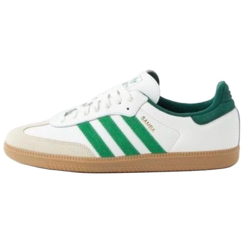 adidas originals SAMBA OG Skate Shoes Unisex White/Green